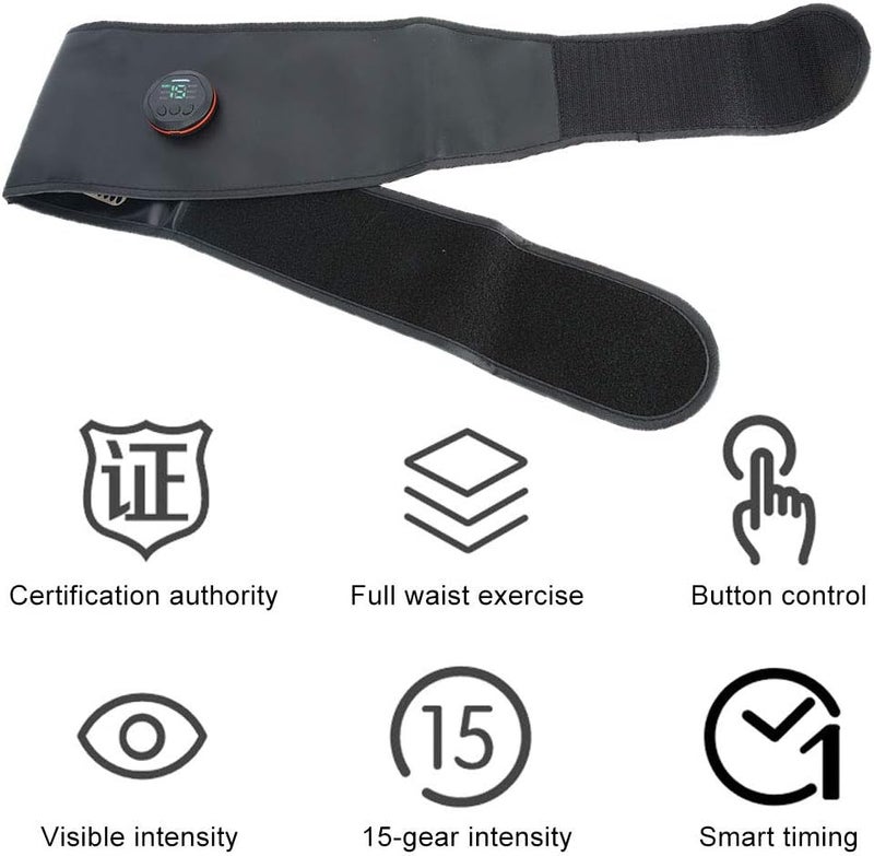 woobles Mens Waist Trainer, Rechargeable Ems Fitness Belt for Men Women Abdominal Work out Abs Workout Equipment(belt) - Image 5